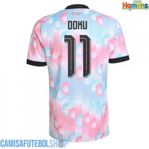 Camisa de time de futebol Bélgica Jeremy Doku #11 Replicas 2º Equipamento Mundo 2026 Manga Curta